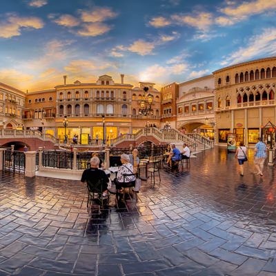 360 Grad Panorama des Marktplatzes im Venetian 360 Grad Panorama des Marktplatzes im Venetian