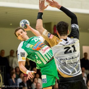 Adrian Pfahl im Spiel Limburg Lions – FRISCH AUF Goeppingen Adrian Pfahl im Spiel Limburg Lions - FRISCH AUF Goeppingen