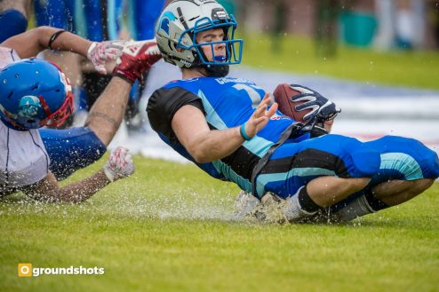 Nicht nur schlittern, auch zittern mussten die Crusaders gegen die Miners aus Heilbronn. Zur Bildergalerie: