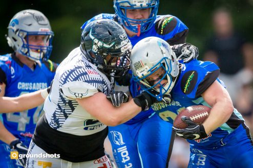 Achter Sieg im achten Spiel für die Albershausen Crusaders. Auch die Gäste aus Weinheim konnten den Kreuzrittern kein Bein stellen.
Zur Bildergalerie -->