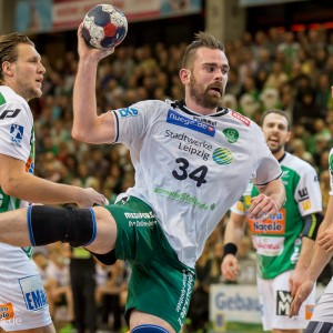 Alen Milosevic im Spiel FRISCH AUF Goeppingen – Leipzig Alen Milosevic im Spiel FRISCH AUF Goeppingen - Leipzig