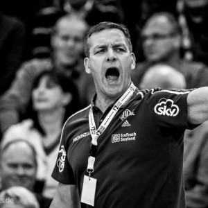 Alfred Gislason im Spiel Frisch Auf Goeppingen - THW Kiel