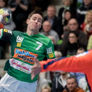 Allan Damgaard im Spiel FRISCH AUF Goeppingen - Nexe Nasice