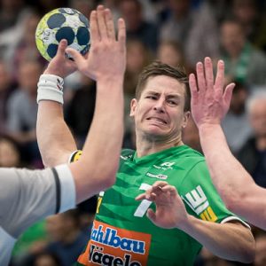 Allan Damgaard im Spiel FRISCH AUF Goeppingen - Nexe Nasice