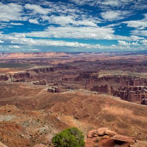 Am Grand Viewpoint im Canyonlands Nationalpark Am Grand Viewpoint im Canyonlands Nationalpark