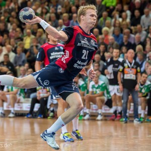 Anders Zachariassen im Spiel Frisch Auf Goeppingen – SG Flensburg-Handewitt Anders Zachariassen im Spiel Frisch Auf Goeppingen - SG Flensburg-Handewitt
