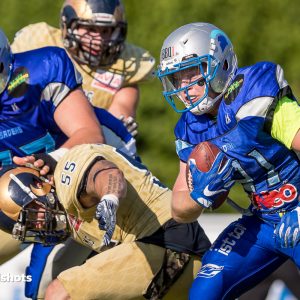 Andre Paszylk im Spiel Albershausen Crusaders – Nuernberg Rams Andre Paszylk im Spiel Albershausen Crusaders - Nuernberg Rams