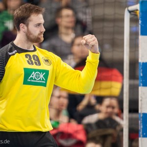 Andreas Wolff im Laenderspiel Deutschland-Tschechien Andreas Wolff im Laenderspiel Deutschland-Tschechien