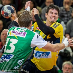 Andy Schmid im Spiel FRISCH AUF Goeppingen - Rhein-Neckar Loewen