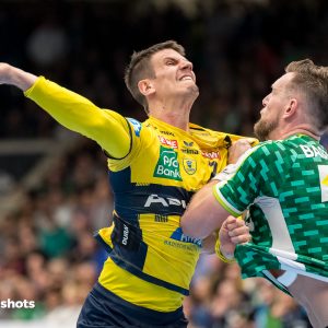 Andy Schmid im Spiel FRISCH AUF Goeppingen – Rhein-Neckar Loewen Andy Schmid im Spiel FRISCH AUF Goeppingen - Rhein-Neckar Loewen