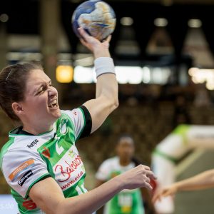 Anja Brugger im Spiel Frisch Auf Frauen - Bayer Leverkusen