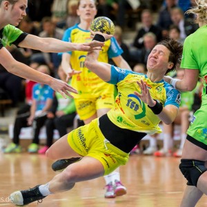 Anne Mueller im Spiel Frisch Auf Goeppingen Frauen - HC Leipzig