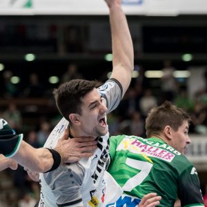 Ante Gadza im Spiel FRISCH AUF Goeppingen - Nexe Nasice