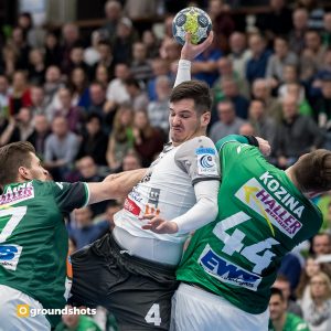 Ante Gadza im Spiel FRISCH AUF Goeppingen - Nexe Nasice