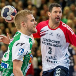 Anton Halen im Spiel FRISCH AUF Goeppingen – Flensburg-Handewitt Anton Halen im Spiel FRISCH AUF Goeppingen - Flensburg-Handewitt