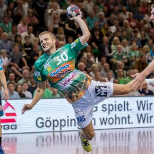 Anton Halen im Spiel FRISCH AUF Goeppingen - HC Erlangen