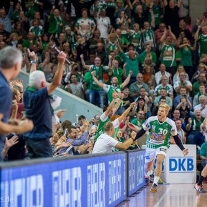 Anton Halen im Spiel FRISCH AUF Goeppingen - THW Kiel