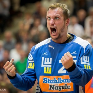 Bastian Rutschmann im Spiel FRISCH AUF Goeppingen - THW Kiel