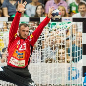 Bastian Rutschmann im Spiel FRISCH AUF Goeppingen - TVB Stuttgart