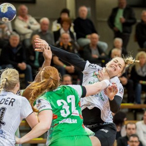 Beate Scheffknecht im Spiel Frisch Auf Frauen - Thueringer HC