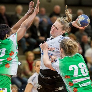 Beate Scheffknecht im Spiel Frisch Auf Frauen - Thueringer HC