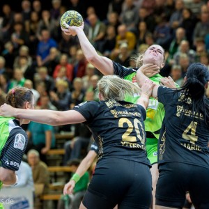 Beate Scheffknecht im Spiel Frisch Auf Goeppingen Frauen - Bietigheim