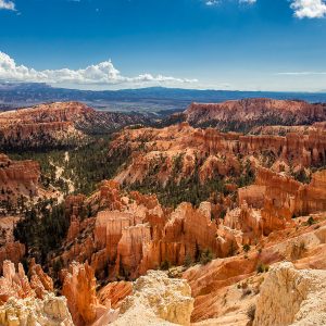 Blick vom Swamp Canyon Overlook im Bryce Canyon