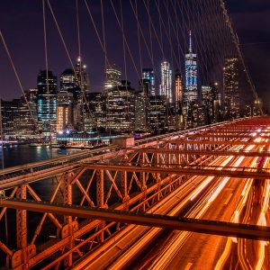 Blick von der Brooklyn Bridge
