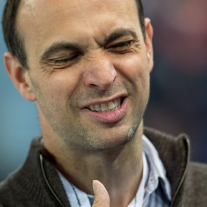 Bob Hanning beim Allstar Game der Handball Bundesliga 2015 Bob Hanning beim Allstar Game der Handball Bundesliga 2015