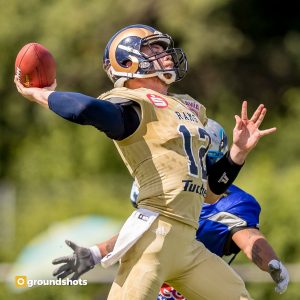 Brett Kasper im Spiel Albershausen Crusaders – Nuernberg Rams Brett Kasper im Spiel Albershausen Crusaders - Nuernberg Rams