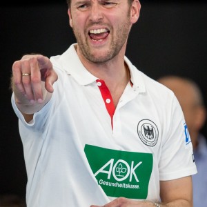 Bundestrainer Dagur Sigurdsson im Spiel Deutschland-Schweiz Bundestrainer Dagur Sigurdsson im Spiel Deutschland-Schweiz