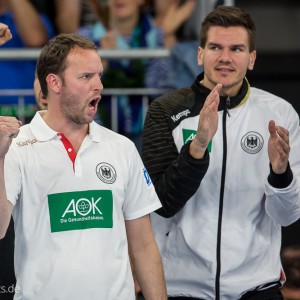 Bundestrainer Dagur Sigurdsson im Spiel Deutschland-Schweiz Bundestrainer Dagur Sigurdsson im Spiel Deutschland-Schweiz