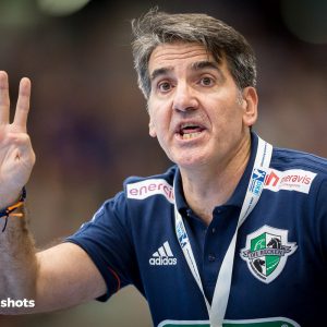 Carlos Ortega im Spiel FRISCH AUF Goeppingen - Hannover-Burgdorf