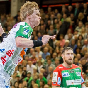 Christian Schoene -FRISCH AUF Goeppingen- im EHF-Pokal gegen SC Magdeburg