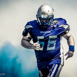 Claudio Luisi im Spiel Albershausen Crusaders - Kirchdorf Wildcats-2