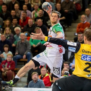 Daniel Fontaine -FRISCH AUF Goeppingen- im EHF-Pokal gegen SC Magdeburg