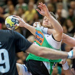 Daniel Fontaine im Spiel FRISCH AUF Goeppingen – FC Porto Daniel Fontaine im Spiel FRISCH AUF Goeppingen - FC Porto