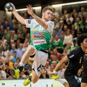 Daniel Fontaine im Spiel FRISCH AUF Goeppingen – FC Porto Daniel Fontaine im Spiel FRISCH AUF Goeppingen - FC Porto