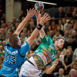 Daniel Fontaine im Spiel FRISCH AUF Goeppingen - HC Erlangen