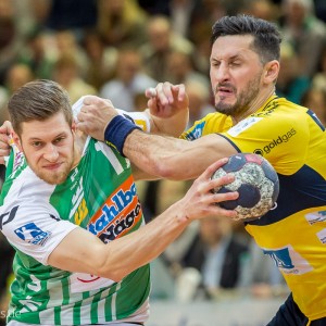 Daniel Fontaine im Spiel FRISCH AUF Goeppingen - Rhein-Neckar Loewen