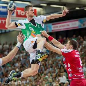 Daniel Fontaine im Spiel FRISCH AUF Goeppingen – TBV Lemgo Daniel Fontaine im Spiel FRISCH AUF Goeppingen - TBV Lemgo