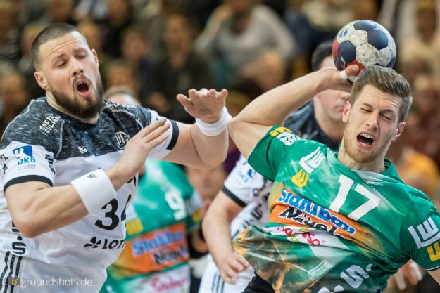 Daniel Fontaine im Spiel FRISCH AUF Goeppingen – THW Kiel