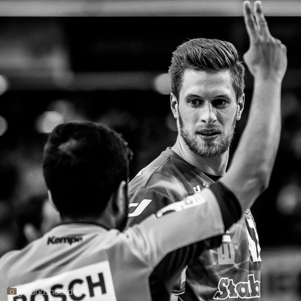 Daniel Fontaine im Spiel Frisch Auf Goeppingen - MT Melsungen