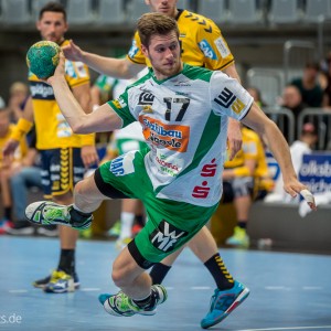 Daniel Fontaine im Spiel Rhein-Neckar-Loewen – Frisch Auf Goeppingen Daniel Fontaine im Spiel Rhein-Neckar-Loewen - Frisch Auf Goeppingen