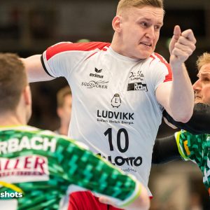 Daniel Hildeg im Spiel Frisch Auf Goeppingen - Eulen Ludwigshafen