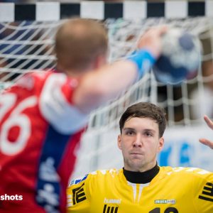 Daniel Rebmann beim Sieg von Lemgo in Goeppingen Daniel Rebmann beim Sieg von Lemgo in Goeppingen