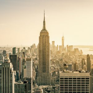 Das Empire State Building beim Sonnenuntergang