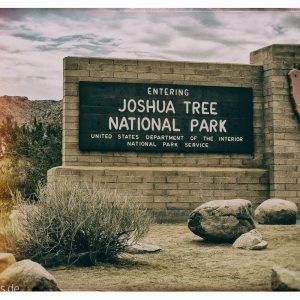 Der Eingang in den Joshua Tree Nationalpark Der Eingang in den Joshua Tree Nationalpark