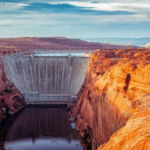 Der Glen Canyon Staudamm in Page Der Glen Canyon Staudamm in Page