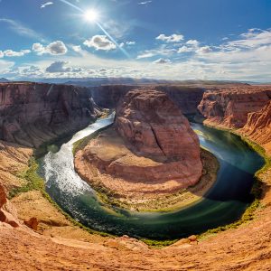 Der Horseshoe Bend als 200 Grad Panorama Der Horseshoe Bend als 200 Grad Panorama